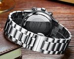 CRRJU Men's Fashion Stainless Steel Watches Date Waterproof Chronograph Wristwatches,Stainsteel Steel Band Waterproof Watch - Image 5